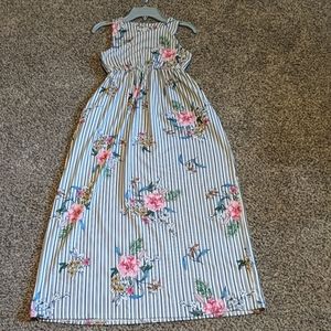 Girls Long Maxi Dress, Size Medium